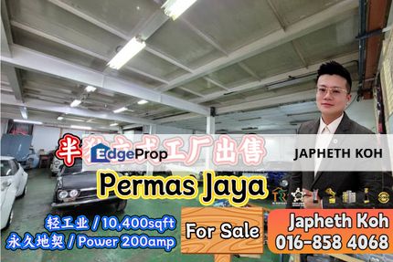 Permas Jaya - Semi-D Factory For Sale, Johor, Masai