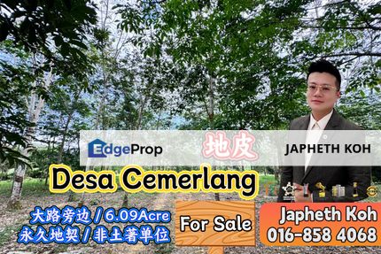 Desa Cemerlang Agricultural Land For Sale, Johor, Ulu Tiram