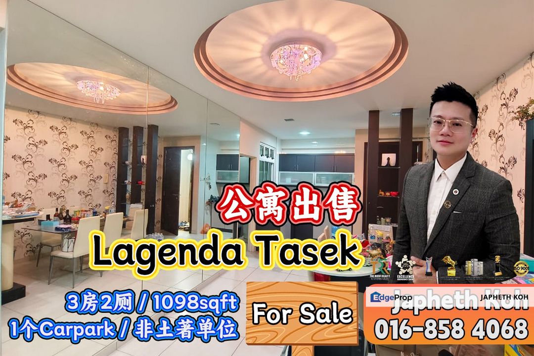 Lagenda Tasek 3 Bedroom Unit For Sale, Johor, Johor Bahru