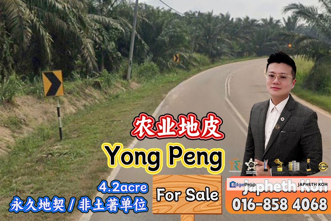 Yong Peng Agricultural Land For Sale, Johor, Yong Peng