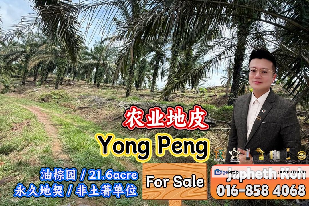 Yong Peng Agricultural Land For Sale, Johor, Yong Peng
