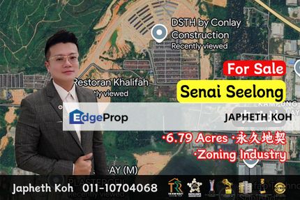 Seelong Senai - 6.79 Acres Argiculture Land For Sale, Johor, Senai