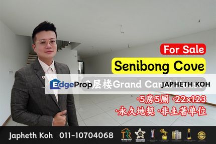 Senibong Cove - 3 Storey Grand Canal House @ Waterway Residences For Sale, Johor, Masai