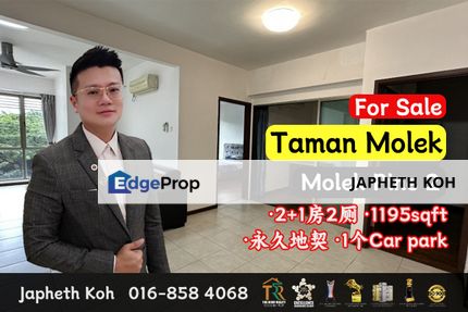 Molek Pine 2 - 2+1 Bedroom Unit @ Taman Molek For Sale, Johor, Johor Bahru