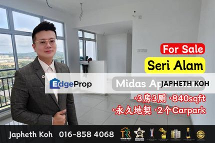 Midas 3 Bedroom Unit @ Seri Alam For Sale, Johor, Pasir Gudang