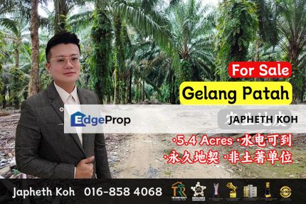 Gelang Patah - 5.4 Acres Agriculture Land For Sale, Johor, Gelang Patah