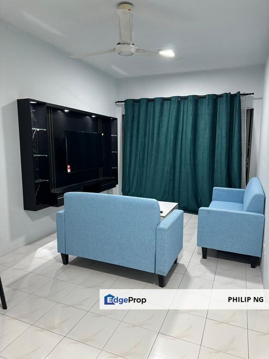 RENT @ Newly Painting Unit Desa Perangsang Apartments Block C | P/Furnished @ Petaling Jaya LRT, Selangor, Petaling Jaya