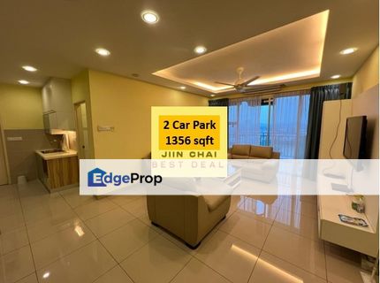 High Floor 2 Car Park Nusa Duta Nusa Bestari D'Rich Apartment Big Size, Johor, Johor Bahru