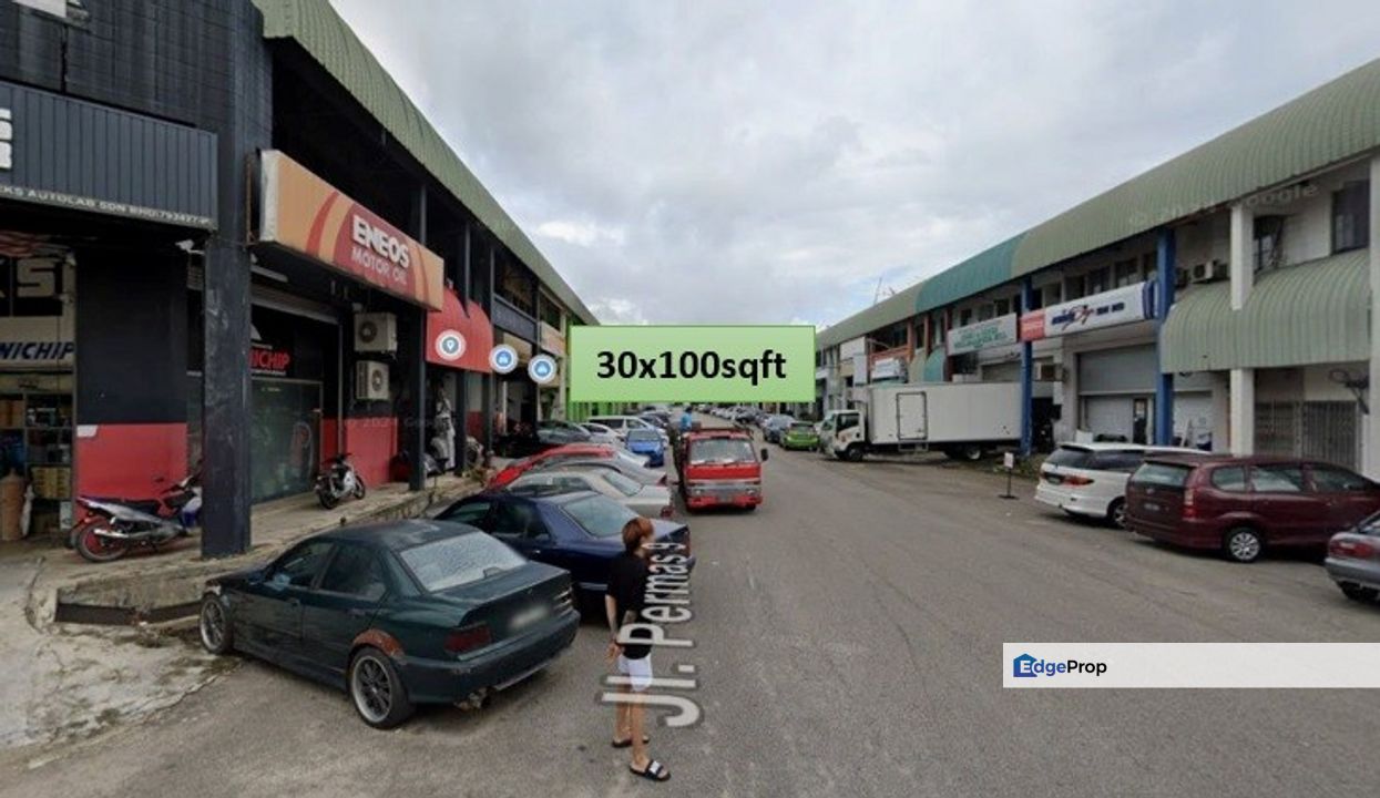 30x100 sqft Permas Jaya 1.5 Storey Terrace Factory Jalan Permas 9, Johor, Masai