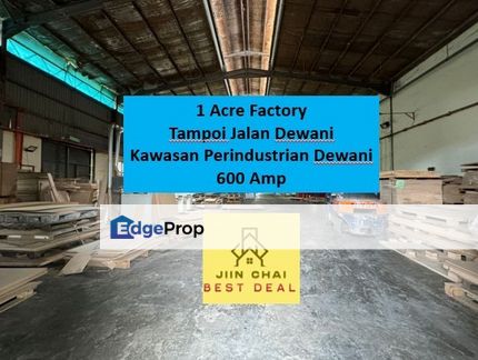 600 Amp 1 Acre Factory Tampoi Jalan Dewani Kawasan Perindustrian Dewani, Johor, Johor Bahru