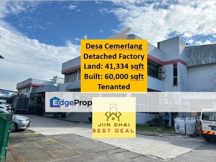 Tenanted Desa Cemerlang Detached Factory Light Industry, Johor, Ulu Tiram