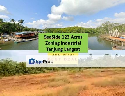 Sea Side Land Tanjung Langsat Pasir Gudang 123 acres Zoning medium and light  Industrial, Johor, Pasir Gudang