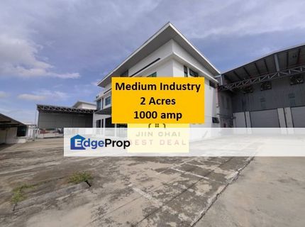 2 Acres Gelang Patah Medium Industrial Factory 1000 amp power supply, Johor, Gelang Patah