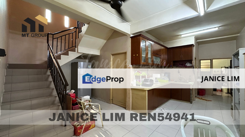 Pangsapuri Mawar Indah 1.5 Storey Townhouse Ground Floor Unit For Sale, Penang, Raja Uda