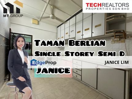 Taman Berlian Fully Extended Kulim Single Storey Semi D For Sale, Kedah, Kulim