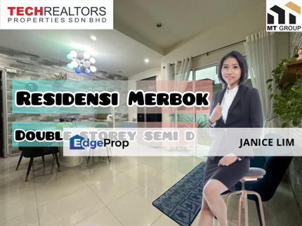 Residensi Merbok Double Storey Semi D near to  For Sale, Penang, Nibong Tebal