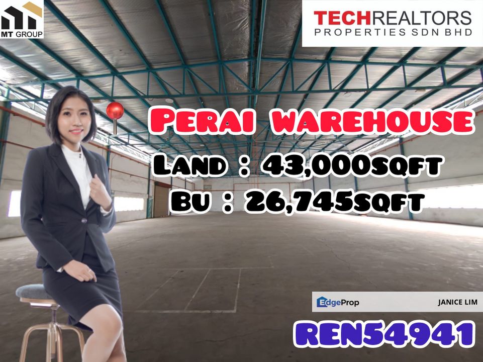 Kawasan Perusahaan Perai Warehouse For Rent, Penang, Prai