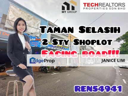 Taman Selasih Facing Main Road Double Storey Shoplot For Sale, Kedah, Kulim