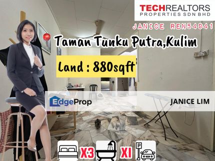 Taman Tunku Putra Single Storey Terrace Kulim Town For Sale, Kedah, Kulim