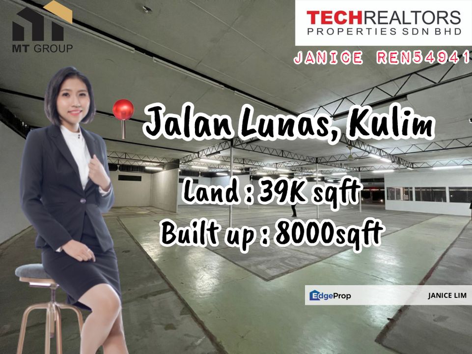 Jalan Lunas Warehouse Kulim For Rent, Kedah, Kulim