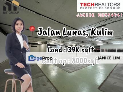 Jalan Lunas Warehouse Kulim For Rent, Kedah, Kulim