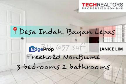 Desa Indah Block 1 Apartment For Sale, Penang, Relau