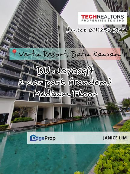 Vertu Resort Batu Kawan Condo For Sale, Penang, Batu Kawan