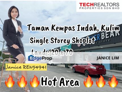 Taman Kempas Indah Single Storey Shoplot For Sale, Kedah, Kulim