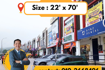 Pulai Makmur Face Main Road 2-storey Shoplot