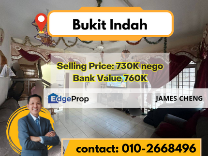 Bukit Indah, Jln Bukit indah 9, double storey House for sale, Johor, Johor Bahru