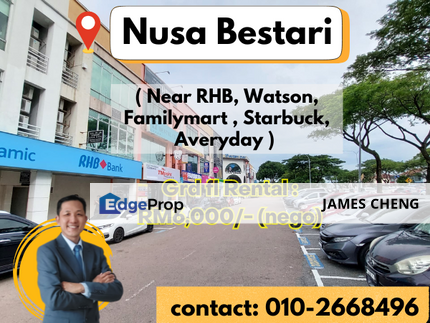  Nusa Bestari 2storey shoplot Grd fl for Rent, Johor, 