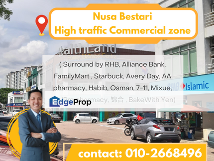 Nusa Bestari double storey shoplot for Sale, Johor, 