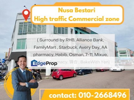 Nusa Bestari double storey shoplot for Sale, Johor, 