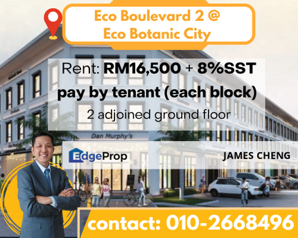 2 adjoined Ground floor Eco Boulevard 2 for Rent, Johor, 