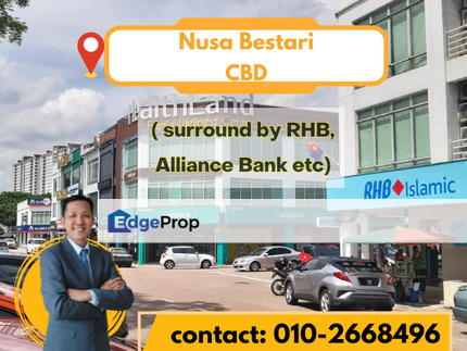 Nusa Bestari double storey shoplot HIGH ROI for Sale, Johor, 