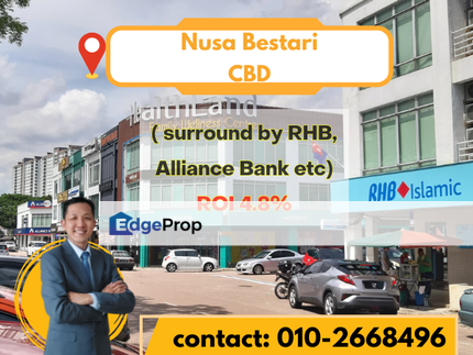 Nusa Bestari double storey shoplot HIGH ROI for Sale, Johor, 