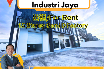 Taman Industri Jaya 1.5 Storey Semi D Factory For Rent
