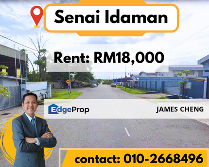 Senai Idaman Zone D Detached Factory Intermediate Lot For Rent, Johor, Senai