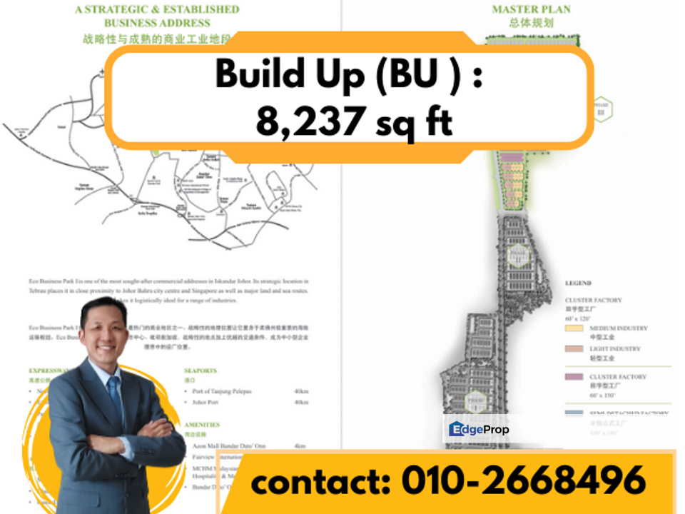 Eco world Eco Business Park I, Phase III SEMI-DETACHED FACTORY For Sale, Johor, Johor Bahru