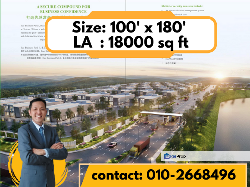 Eco world Eco Business Park I, Phase III SEMI-DETACHED FACTORY For Sale, Johor, Johor Bahru