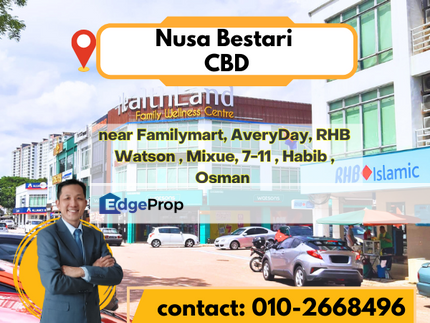 Nusa Bestari double storey shoplot for Sale, Johor, 