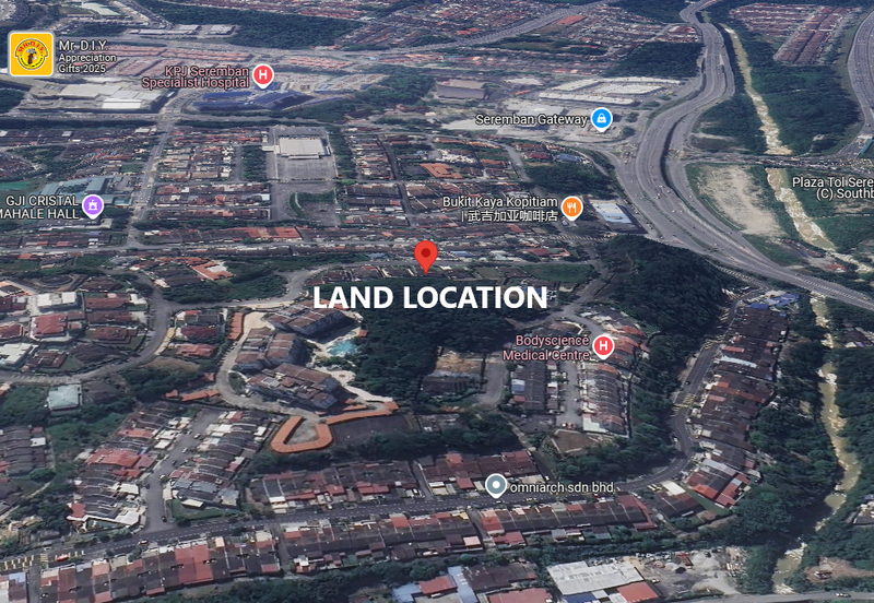 Seremban Land for Sale, Large tophill, Freehold