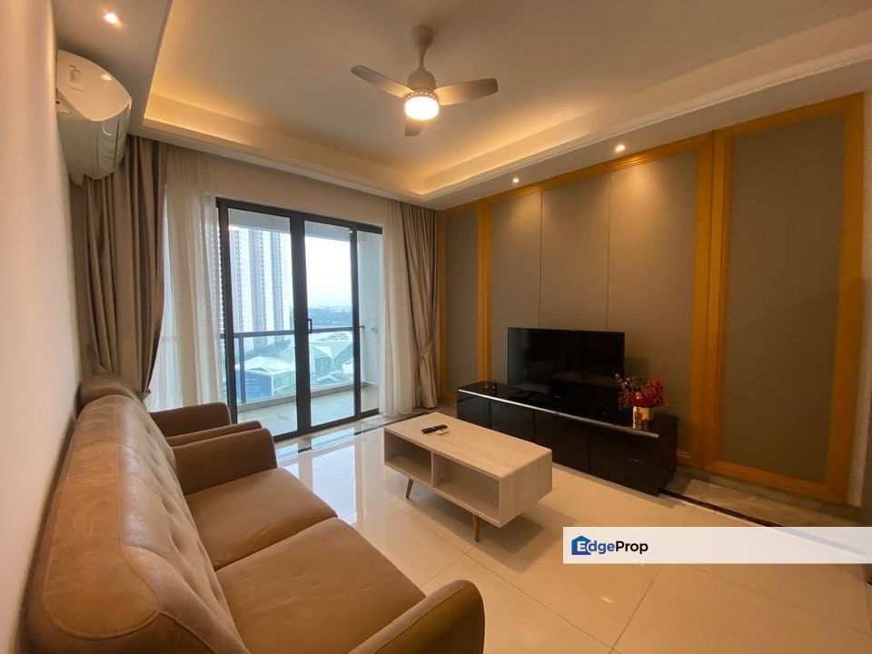 R&F Princess Cove Phase 1 Mid Floor Seaview fully Furnished for Rent, Johor, Johor Bahru