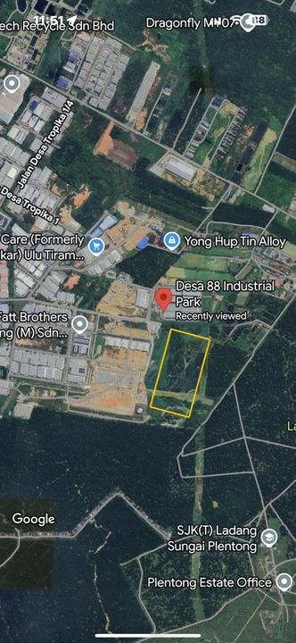 Mukim Tebrau | Desa Cemerlang 5 acres Freehold Industrial Land for Sale, Johor, Ulu Tiram