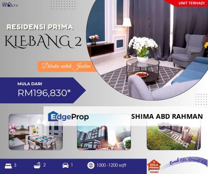 RESIDENSI PR1MA KLEBANG 2, MELAKA FOR SALE, Melaka, Klebang