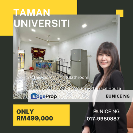 Jalan Kemuliaan, Taman Universit (Single Storey Terrace House For Sale), Johor, Skudai