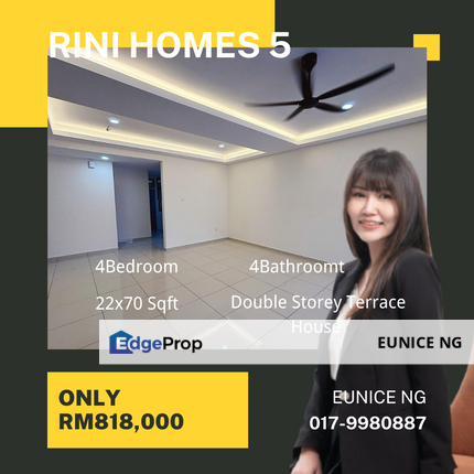 (Rini Home 5) Mutiara Rini Double Storey Terrace For SALE!!, Johor, Skudai