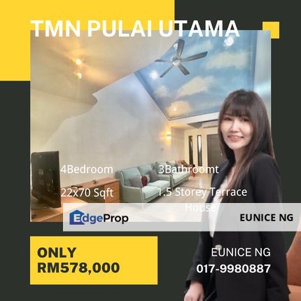 Jalan Pulai, Taman Pulai Utama (1.5 Storey Terrace House For Sale), Johor, Skudai
