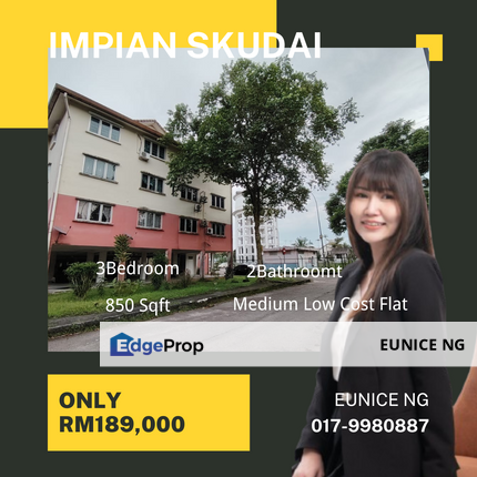 Flat Impian Skudai - Medium Low Cost Flat, Johor, Johor Bahru