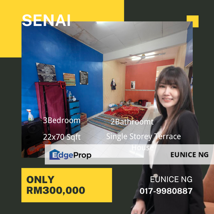 Taman Bintang, Senai, Single Storey Terrace House , Johor, Senai
